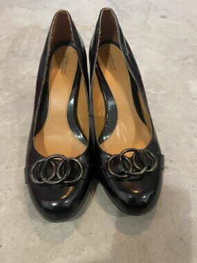 Club black kitten high heels